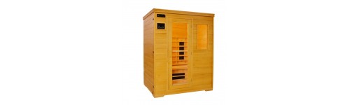 Sauna infrarouge en bois hemlock et à radiants carbone